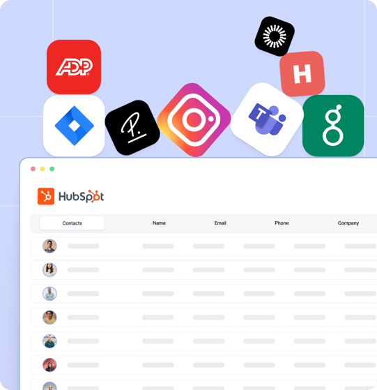 Every tool fully connected to HubSpot