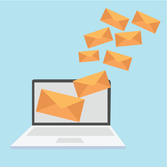 Laptop Sending Mails
