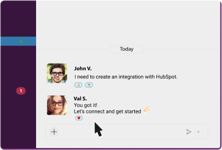 Slack Communication Screenshot