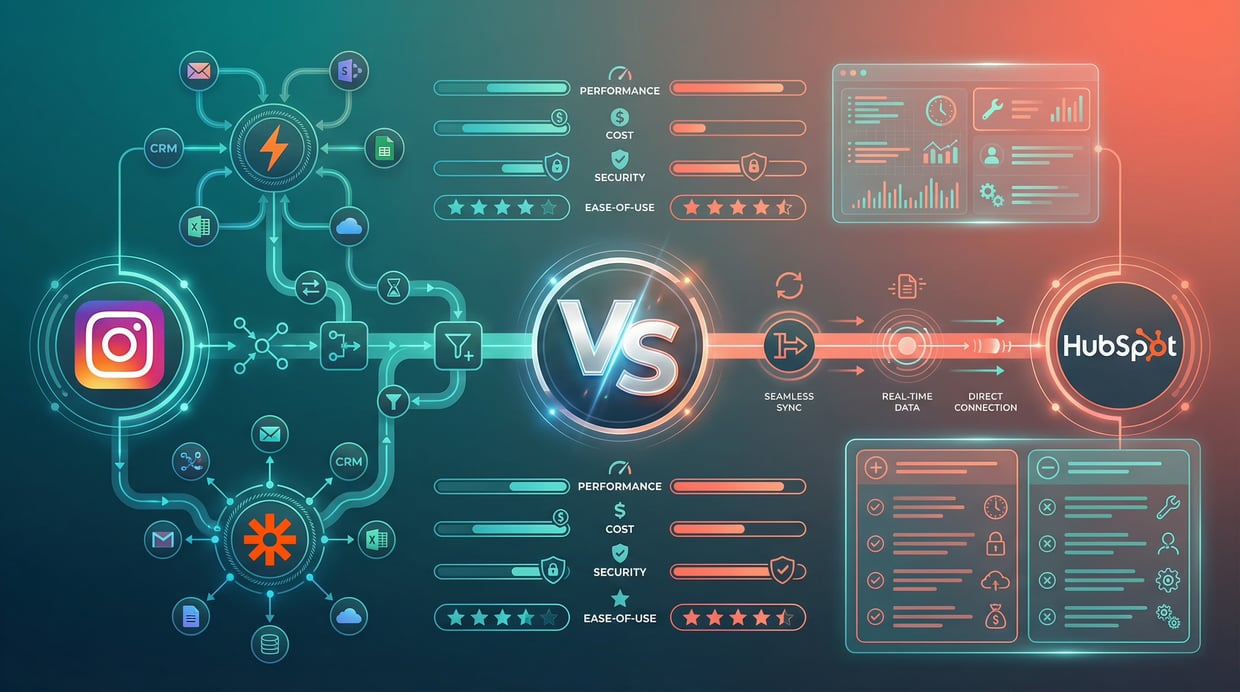 Zapier vs. Native Integration for HubSpot & Instagram: What's the Best Choice?
