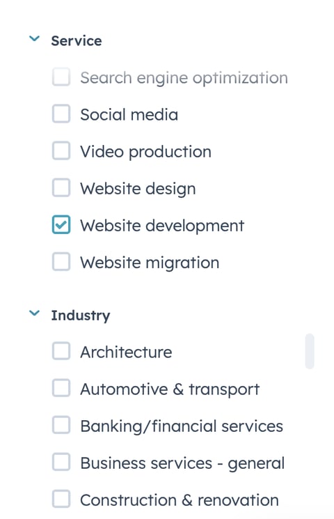 HubSpot Solutions Directory Services screenshot