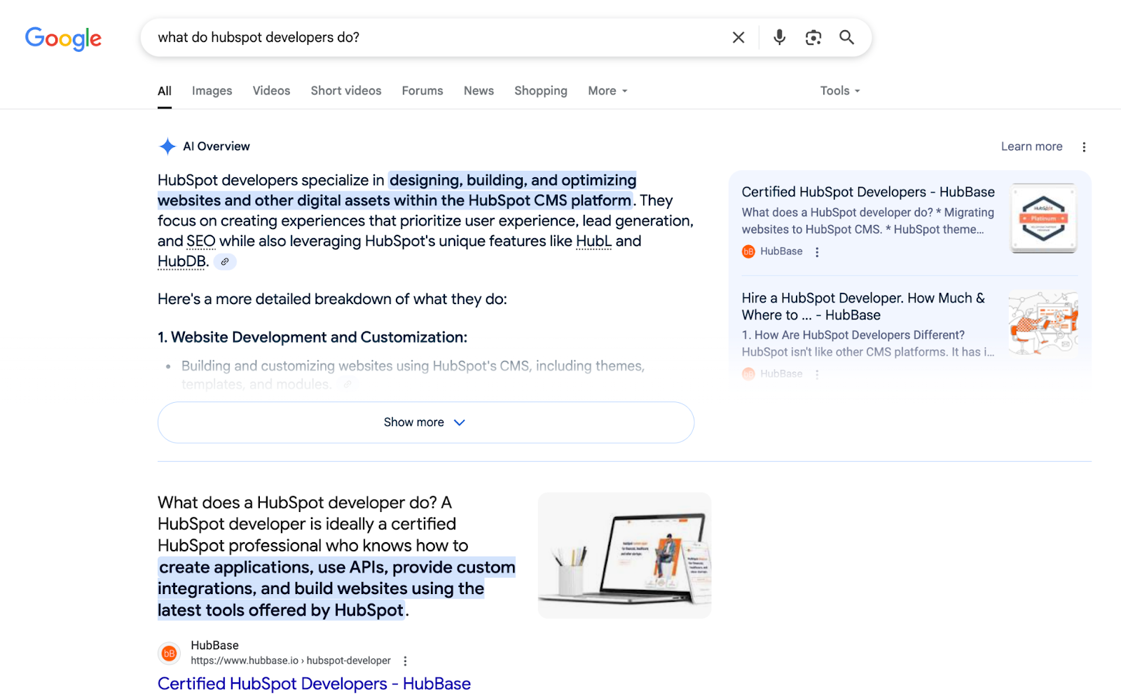 What HubSpot Developer Do Search