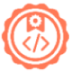 CMS Development certification badge with code brackets and gear icon representing content management development skills