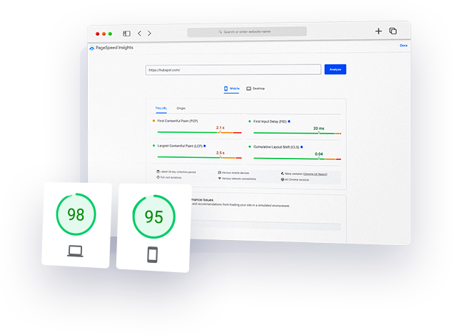 Fast loading pages