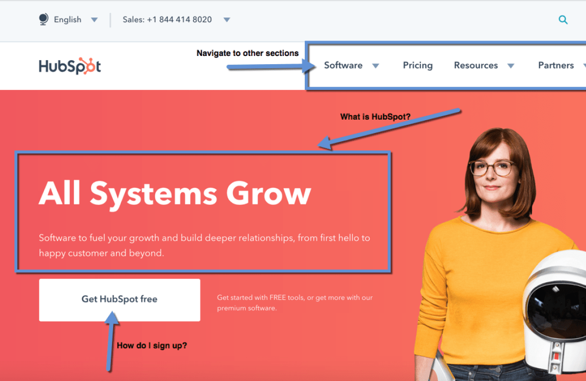 HubSpot 5 seconds test